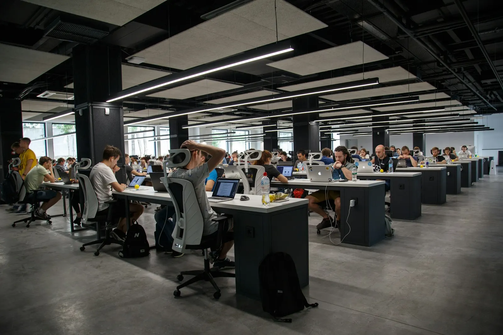 An open-plan office